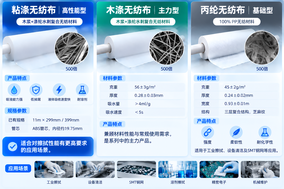 SMT钢网擦拭卷纸 SMT钢网擦拭卷纸